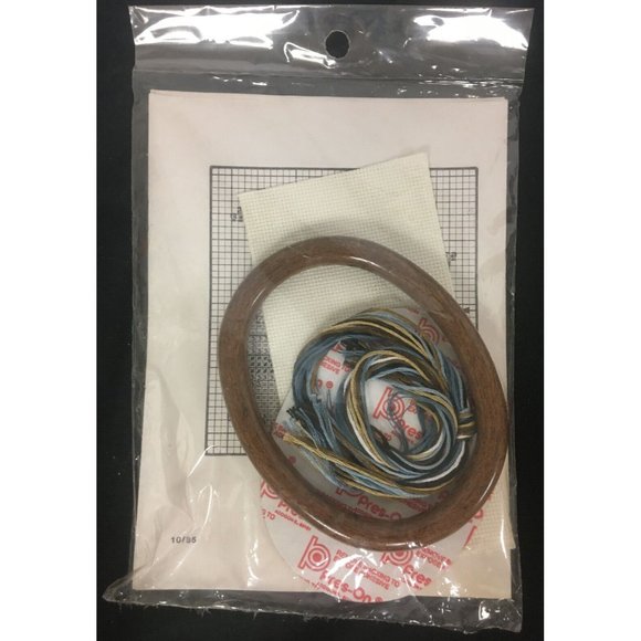 Canadian Goose on Shaker Box Country Cross Stitch Kit with Frame NOS ©1985 - Picture 4 of 4